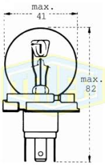 Glühbirnen - Bulbs  Bilux  6 Volt  45/40Watt  Scheinwerfer